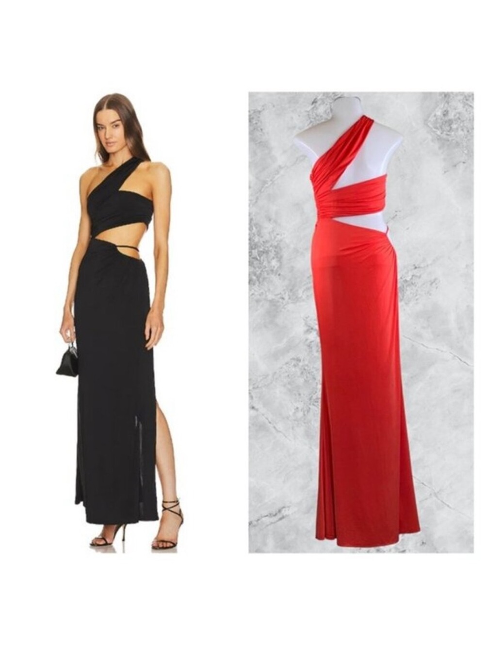 Michael Costello x REVOLVE Priya dress red